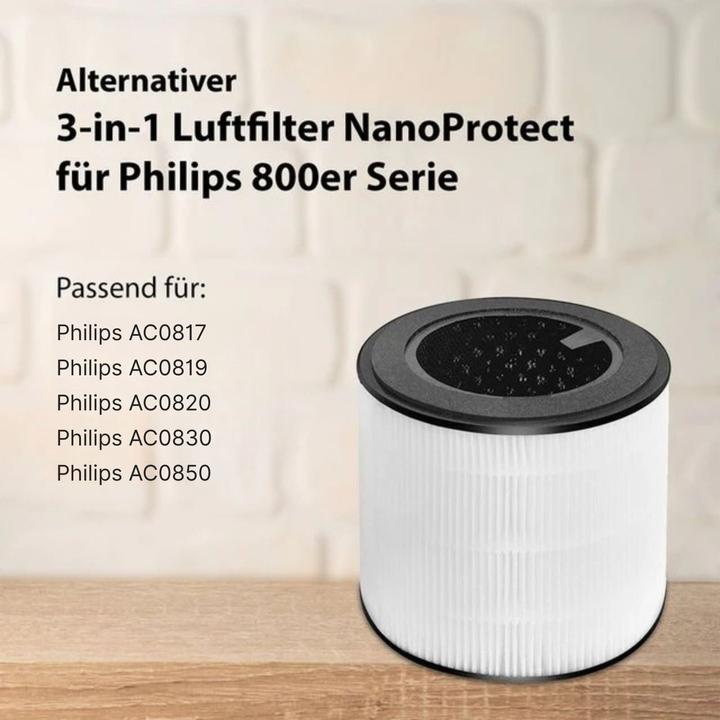 Produktbild Hermex Alternativer 3-in-1 Luftfilter FY0293 für Philips Luftreiniger Serie 800 (1 x)