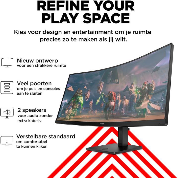 Actual product image HP Omen 34c (3440 x 1440 pixels, 34")