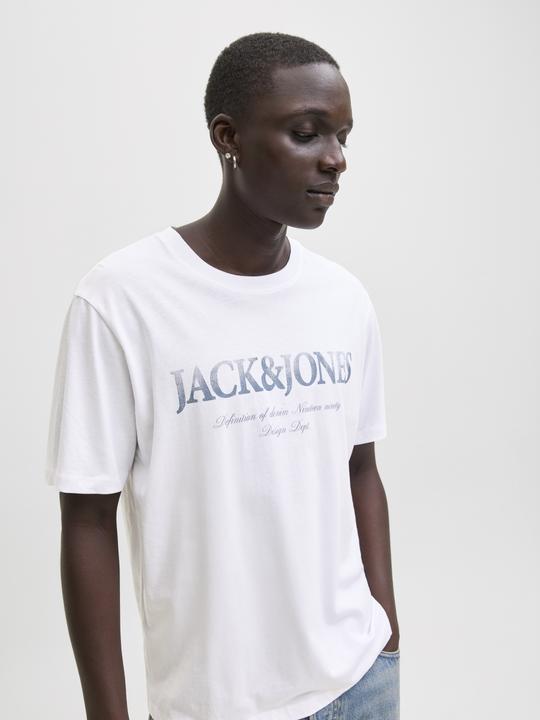Produktbild Jack & Jones Jjdevin Daytona Print Tee Ss Crew Ln (M)