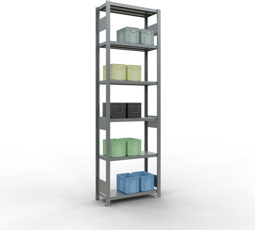 Actual product image Schulte Lagertechnik MULTIplus250 basic racking system with length ledgers