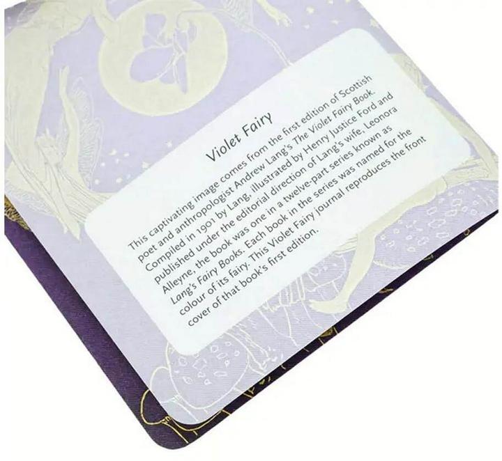 Actual product image Paperblanks Notebook Lang's Fairy Books A6, lined, gold / purple (A6, Lined, Hardcover)