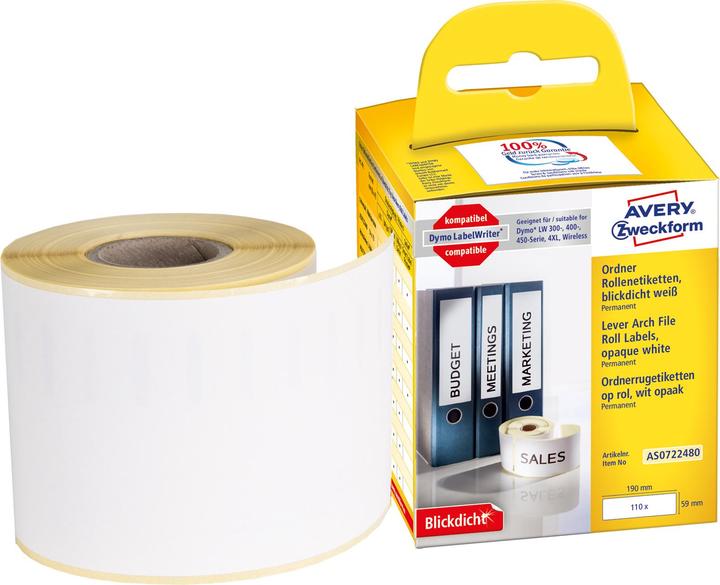 Actual product image Avery Roll labels