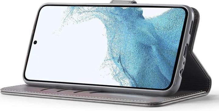 Produktbild LC.Imeeke Galaxy A35 - Leder Etui Hülle grau (Samsung Galaxy A35)