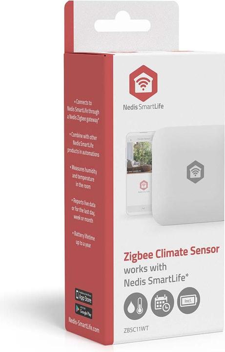 Actual product image Nedis SmartLife-Klimasensor | Zigbee 3.0 | Batteriebetrieben | Android™ / IOS | Weiss