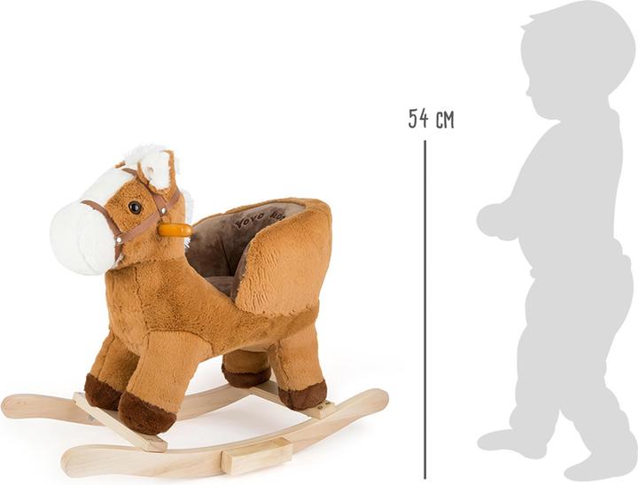 Actual product image small foot Rocking horse with seat
