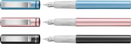 Produktbild Pelikan Füller Pina Colada rose metallic 1+1 TP/FS blau Faltschachtel (Rose Metallic, 1 x)