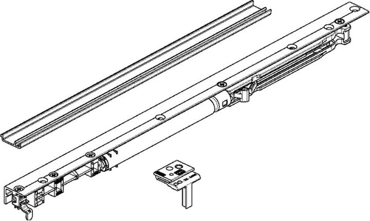 Actual product image Geze Levolan 120 Softstop complete set, right-hand side