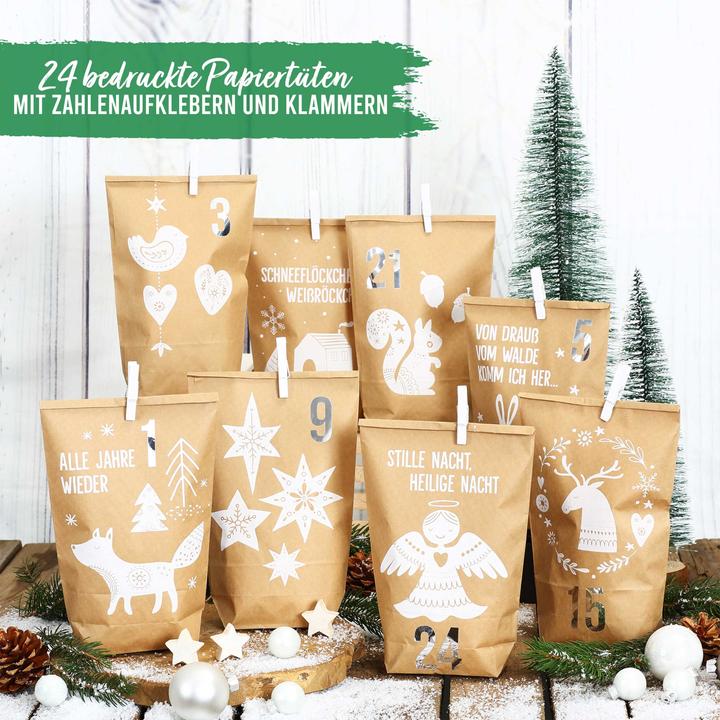 Produktbild Papierdrachen Bastelset 24 bedruckte Tüten