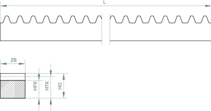 Produktbild Reely Polyacetal-Zahnstange Modul-Ty