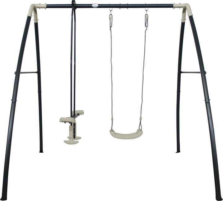 Actual product image Axi Metal swing set with one and two-person swing anthracite/cream