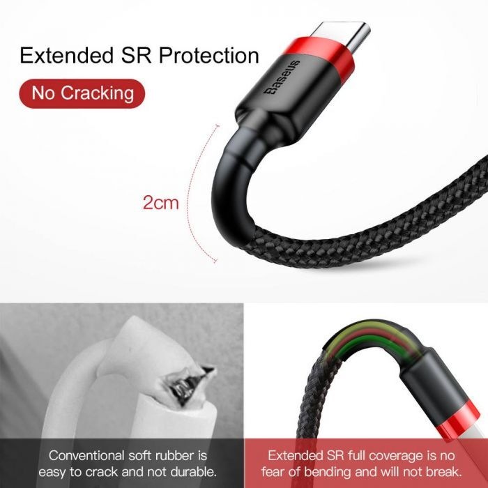 Immagine prodotto Baseus USB A – USB C (3 m, USB 2.0)