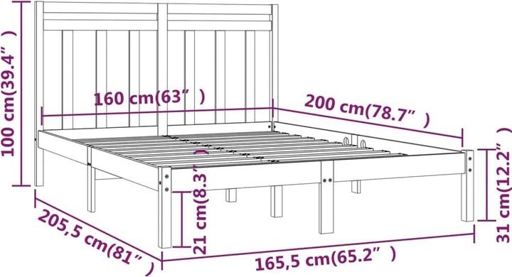 Produktbild vidaXL Shemer (160 x 200 cm)