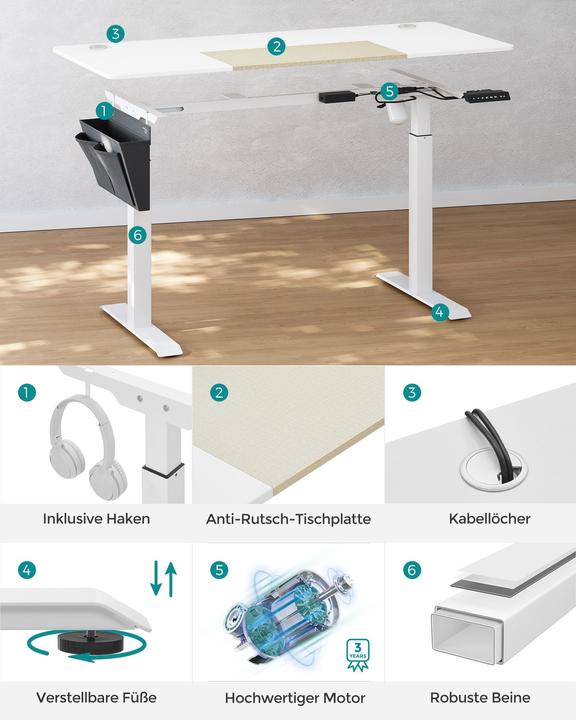Actual product image Songmics Work (140 x 60 x 120 cm)