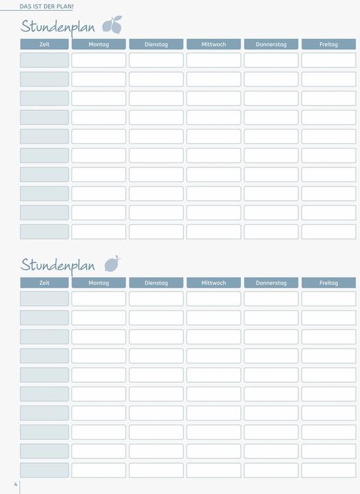 Produktbild Mein Lehrerplaner (A5, 1 Woche / 2 Seiten)