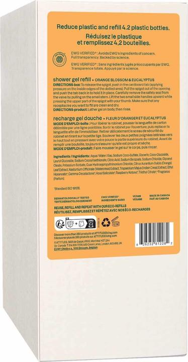 Produktbild Attitude Body Wash mit Orangenblättern 67.6 Fl Oz (2000 ml)
