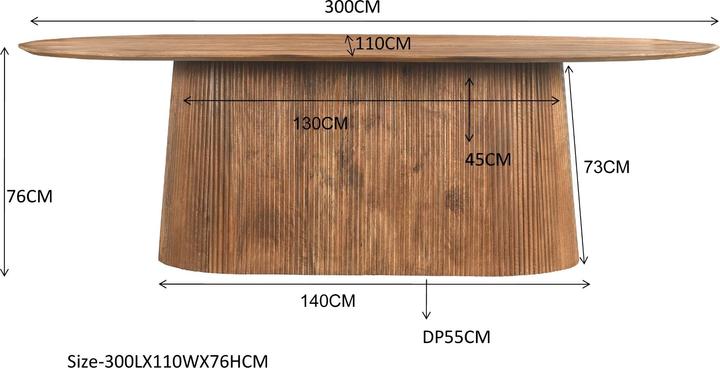 Actual product image Livingfurn Salvator (300 x 110 x 76 cm)