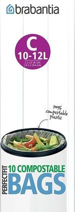 Produktbild Brabantia PerfectFit Kehrichtsack Kompost (10 x, 12 l)