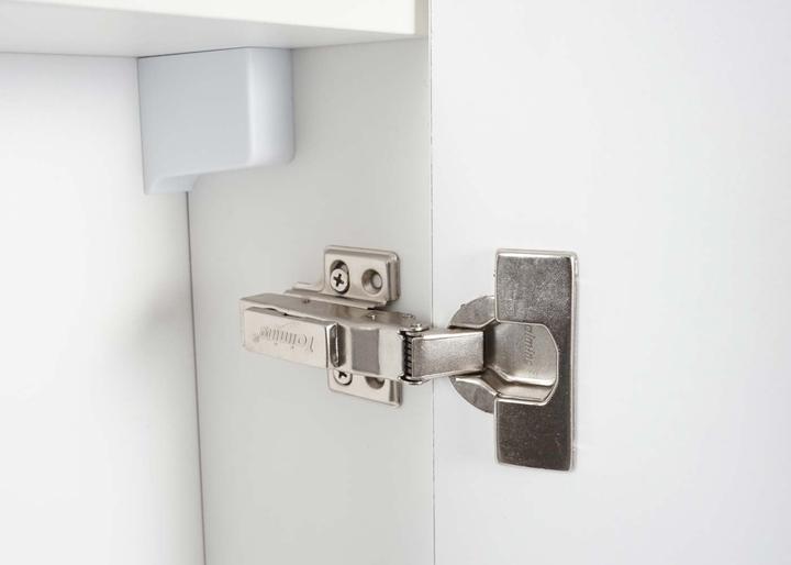 Produktbild Mendler Spiegelschrank HWC-B19b, hochglanz 70x60x16cm, weiss (70 x 60 x 16 cm)