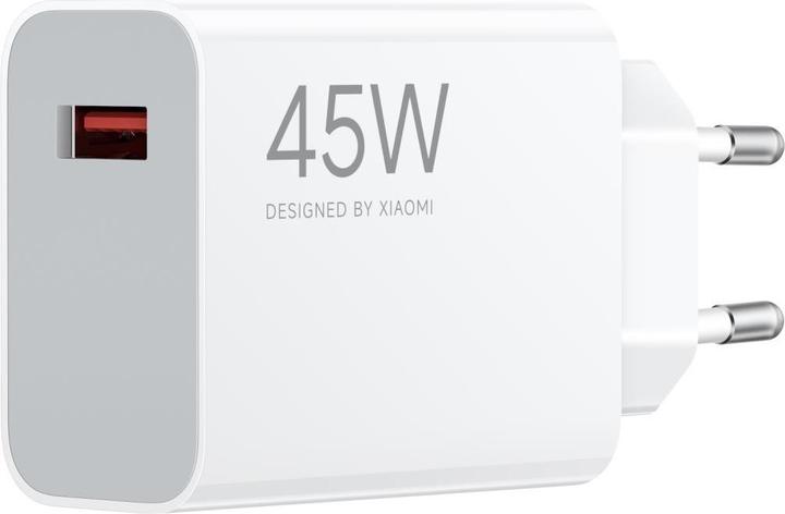 Actual product image Xiaomi MDY-17-EF USB-A 45W Travel Charger + Data Cable USB-C 6A White (Bulk) (45 W, 1 portion)