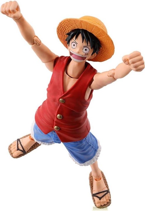 Actual product image Bandai One Piece S.H. Figuarts action figure Monkey D. Ruffy Romance Dawn
