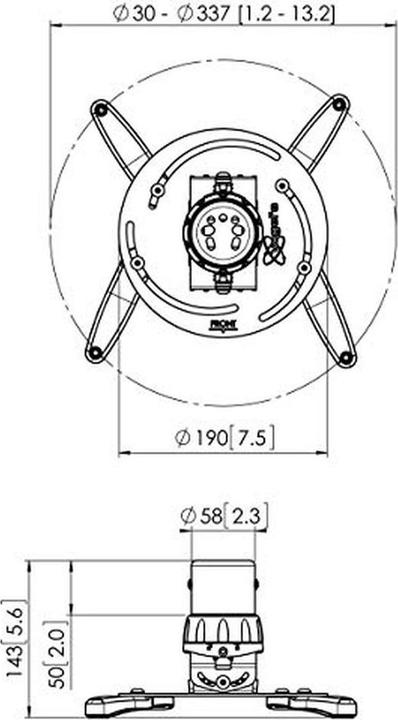Produktbild Vogels PPC 1500 (Decke)