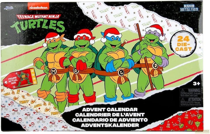 Jada Teenage Mutant Ninja Turtles Diecast Minifiguren Adventskalender Holiday 2024
