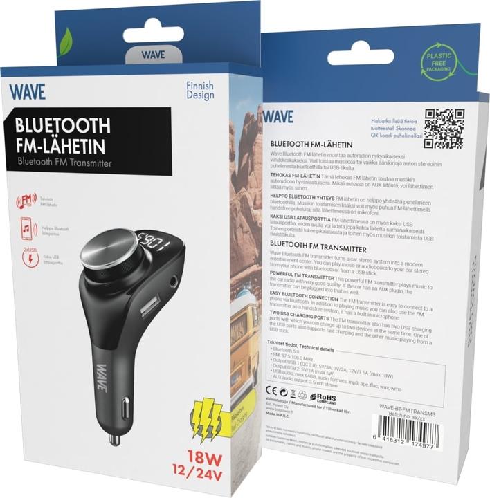 Produktbild Wave Bluetooth FM Sender, schwarz