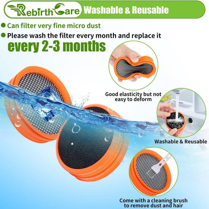Produktbild Plutoos 2 Stück FC8009/01 Filter für Philips Akkusauger SpeedPro & SpeedPro Aqua Ersatzteile Ersatzfilter St