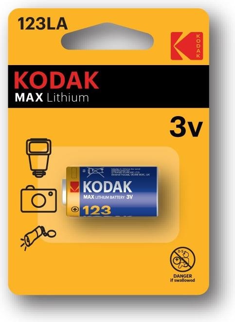 Actual product image Kodak 123 LA Single-use battery Lithium battery (1 pcs., CR123A, 1500 mAh)