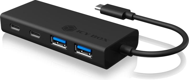 Produktbild Icy Box USB Hub mit USB Type-C® Anschluss und PD Port, IB-HUB1426-CPD (USB-C, 4 Ports)