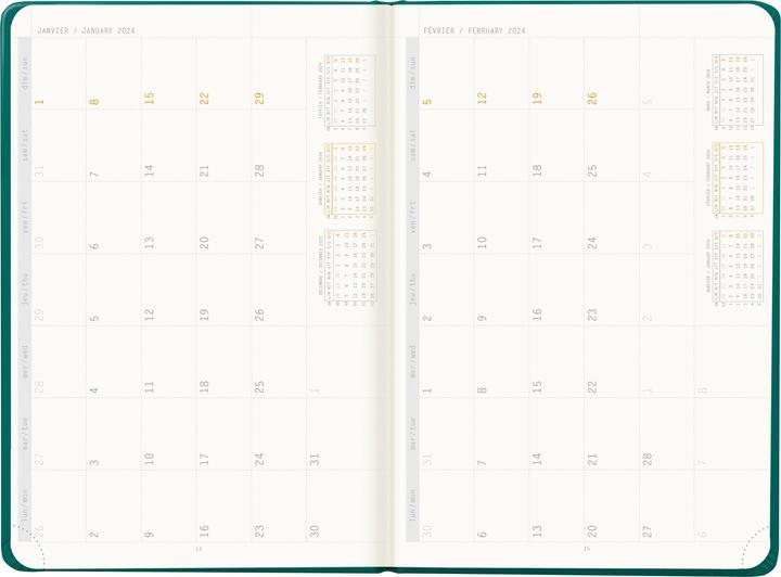 Produktbild Rhodia Webplanner (A5, Harter Einband, Französisch, Englisch)