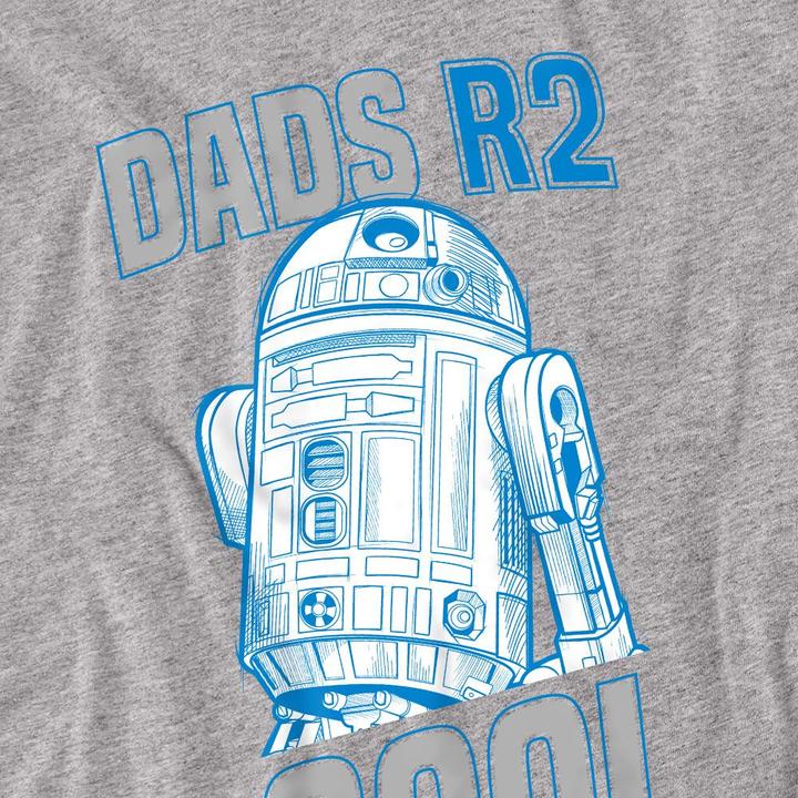Actual product image Star Wars Unisex Adult Dads R2 Cool Fathers Day T-Shirt (S)
