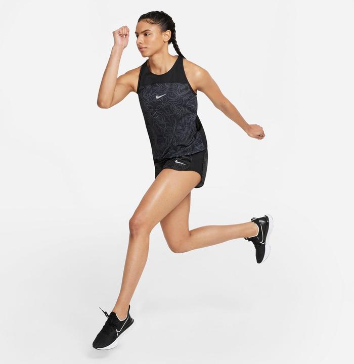 Immagine prodotto Nike Canotta da donna W NK Run DVN Miler AOP, nera/riflettente, DA1248-010, taglia XL (XL)