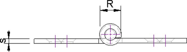 Actual product image Charmag Blind hinges straight
