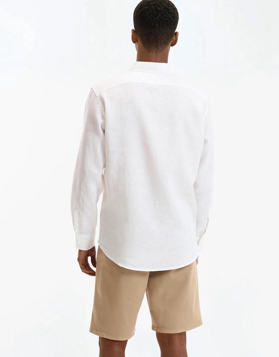 Produktbild La Redoute Collections Gerades Leinenhemd Signature mit langen Ärmeln (M)