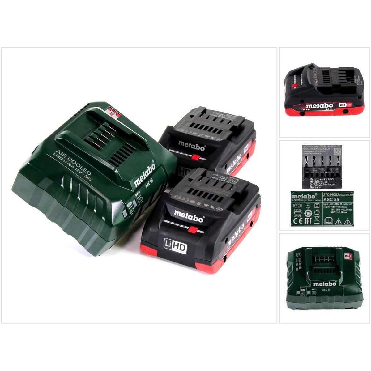 Thumbnail - Metabo, Werkzeugakku + Ladegerät, Basis-Set (18 V)