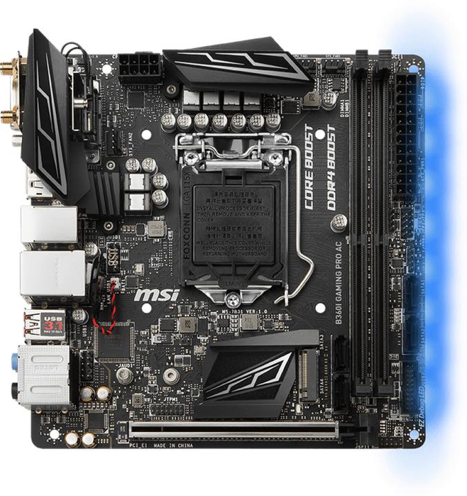 Actual product image MSI B360I Gaming Pro AC (LGA 1151, Intel B360, Mini-ITX)