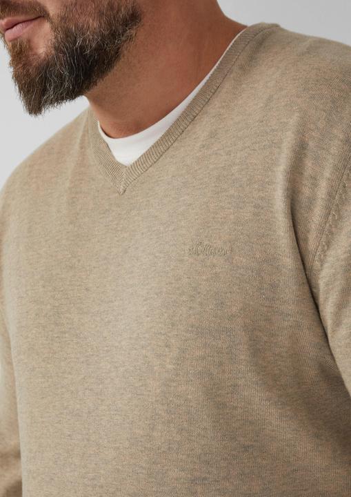 Actual product image s.Oliver Strickpullover Strickpullover mit Logo-Stickerei (3XL)