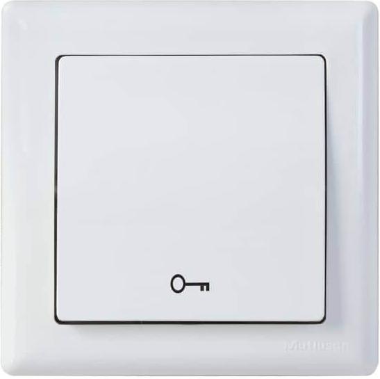 Actual product image Mutlusan Daria push-button key switch flush-mounted white