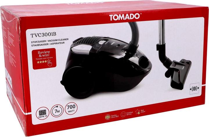 Productafbeelding Tomado TVC3001B - Stofzuiger met stofzak
