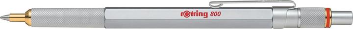 Produktbild Rotring Kugelschreiber 800 Silber, M-Schwarz Geschenkbox (Silber, Rot, 1 x)