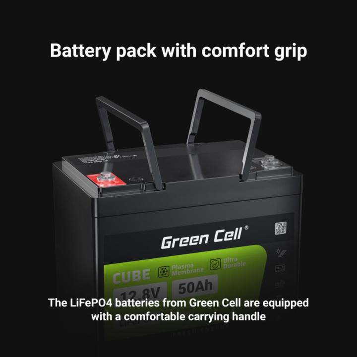Immagine prodotto GreenCell Batteria per camper e barche fotovoltaiche (12.80 V, 50 Ah)