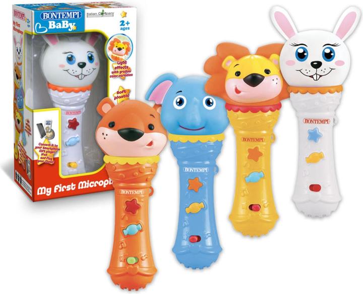 Actual product image Bontempi Baby Karaoke microphone (assorted animals)