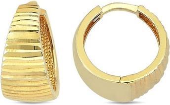 Image du produit JVD - Distinctive yellow gold hoop earrings ZE0547XJ72