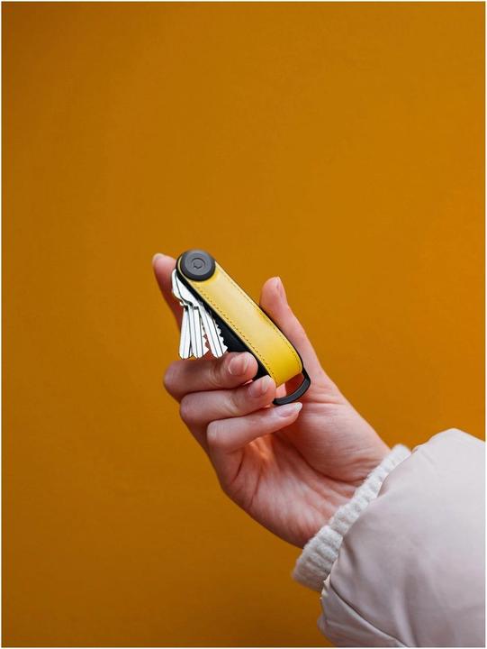 Produktbild Orbitkey Hybrid Leather Key Organiser - Solar Yellow