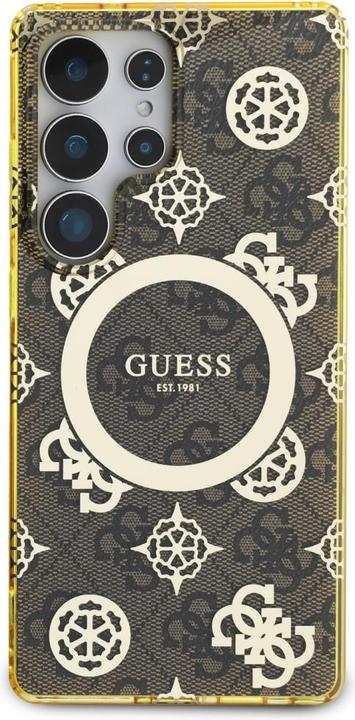 Produktbild Guess 4G Peony Pattern Case für Samsung Galaxy S25 Ultra - brown (Samsung Galaxy S25 Ultra)