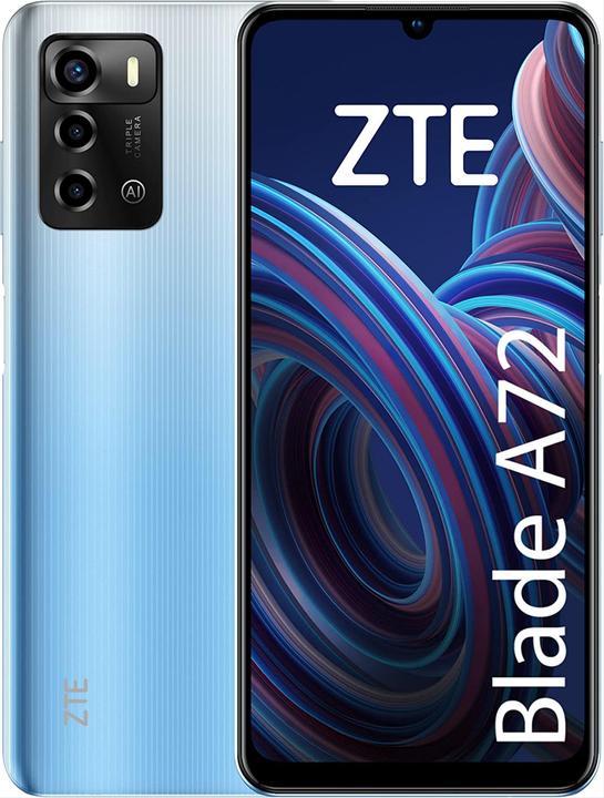 ZTE Blade A72 (64 GB, Sky Blue, 6.75", Dual SIM, 4G)