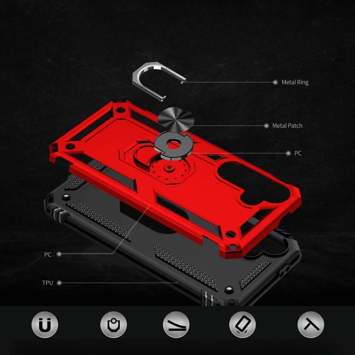 Actual product image Cover-Discount FE - Robust back cover with kickstand (Samsung Galaxy S24 FE)