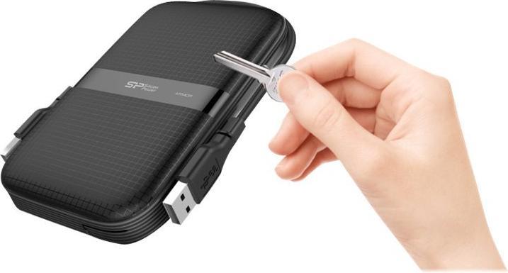 Productafbeelding Silicon Power Armor A60 All blk 2TB USB 3.0 2.5 (2 TB)