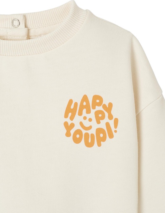Actual product image Vertbaudet Baby Rundhals-Sweatshirt BASIC mit Recycling-Polyester (68)